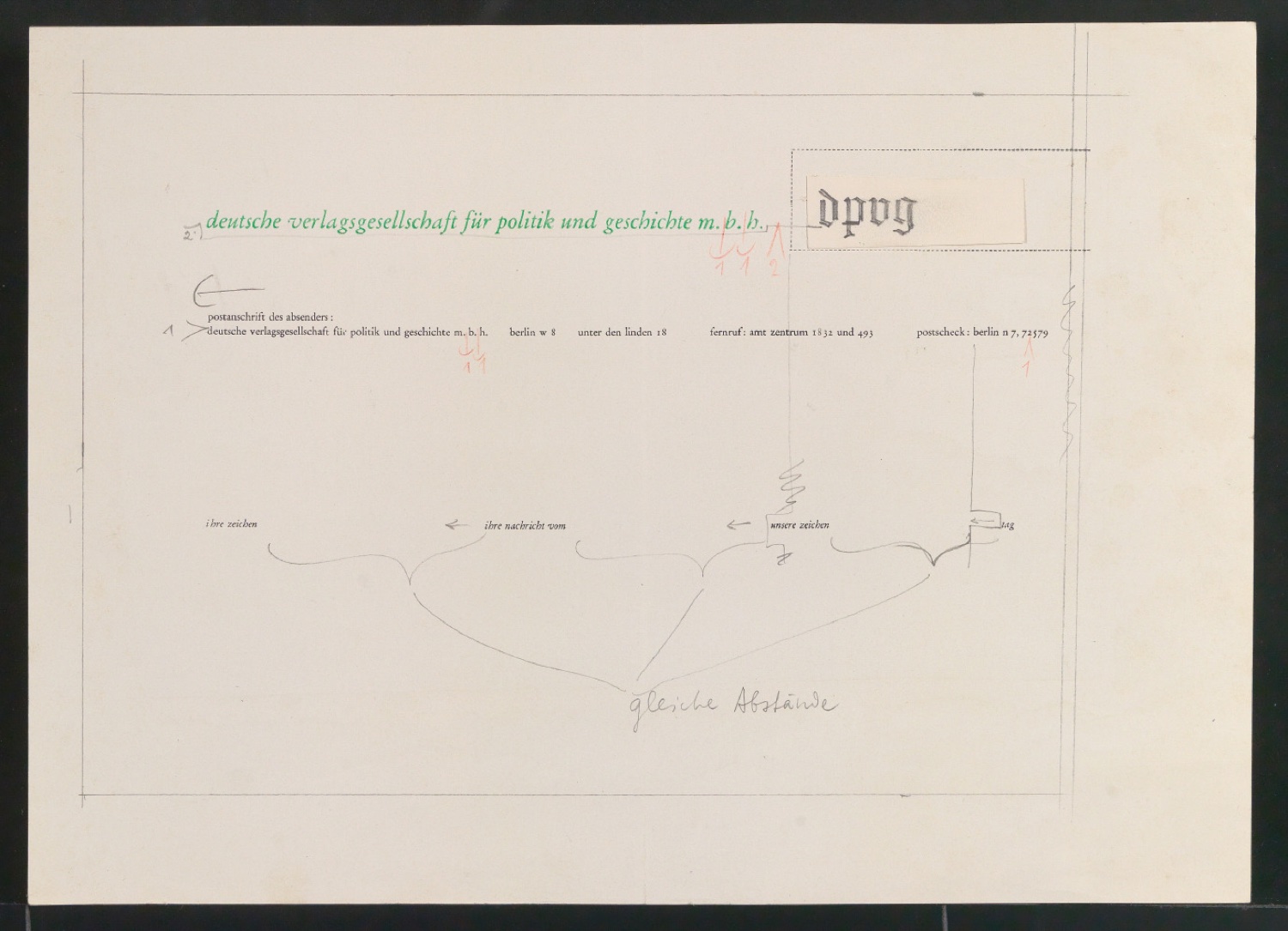 Blattsammlung von Gebrauchsgrafik und Entwurfszeichnungen für Illustrationen für Typografisk gestaltning — Blatt 34