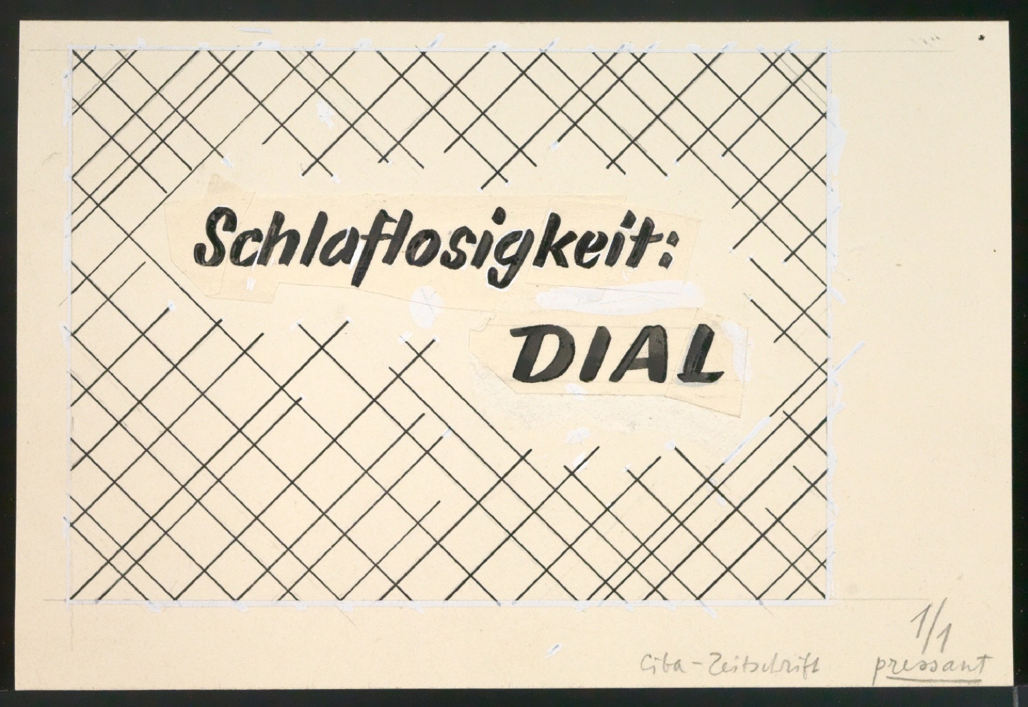 Entwürfe und Korrekturfahnen für CIBA Drucksachen und CIBA Rundschau — Blatt 17
