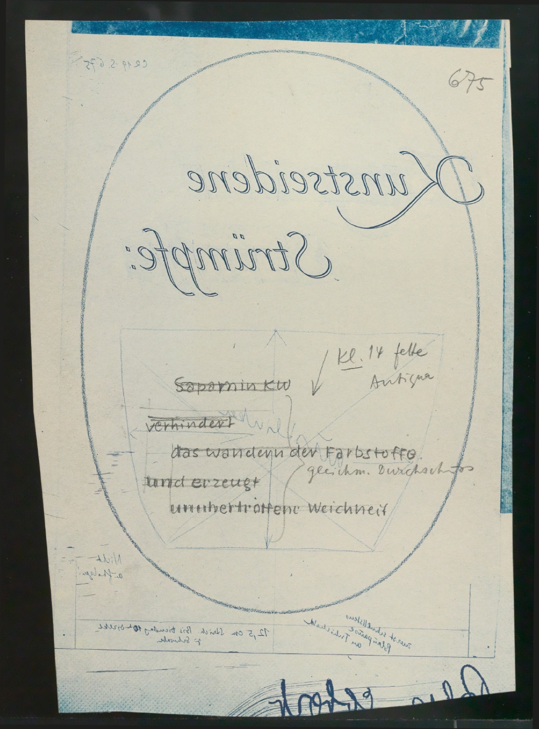 Entwürfe und Korrekturfahnen für CIBA Drucksachen und CIBA Rundschau — Blatt 91