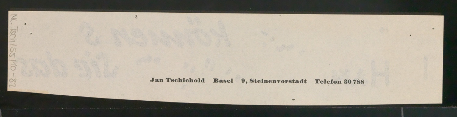 Entwürfe und Korrekturfahnen für CIBA Drucksachen und CIBA Rundschau — Blatt 102