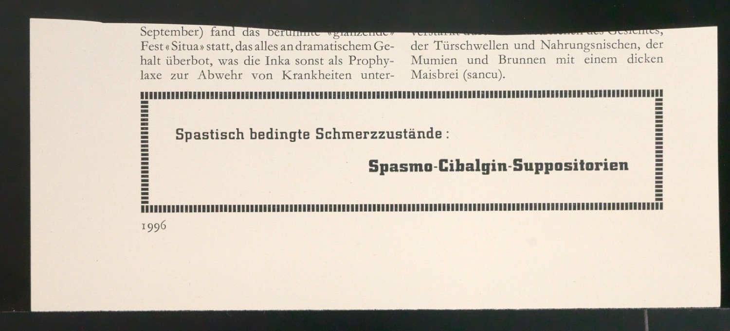 Entwürfe und Korrekturfahnen für CIBA Drucksachen und CIBA Rundschau — Blatt 103