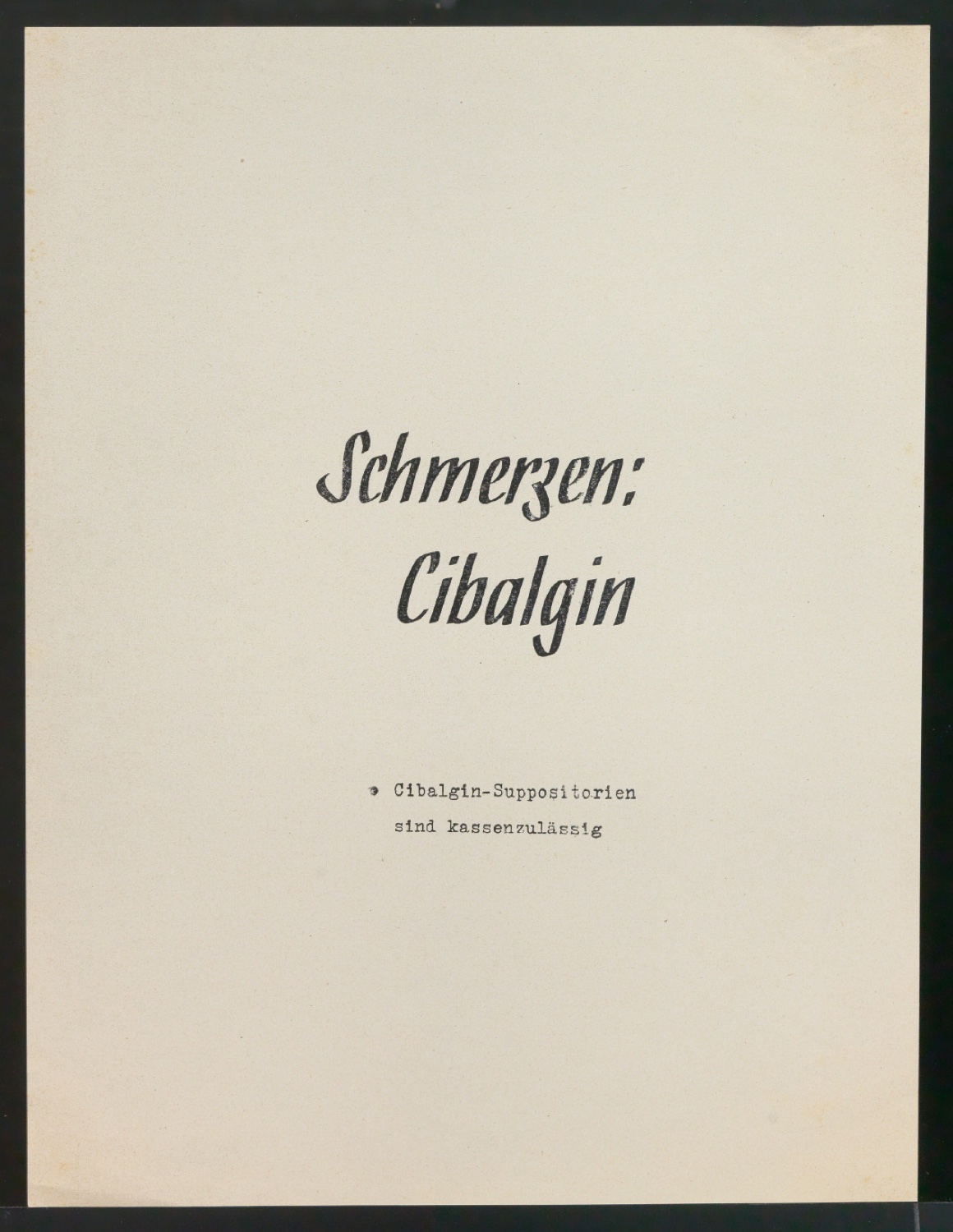 Probedrucke für CIBA Drucksachen und CIBA Rundschau — Blatt 13