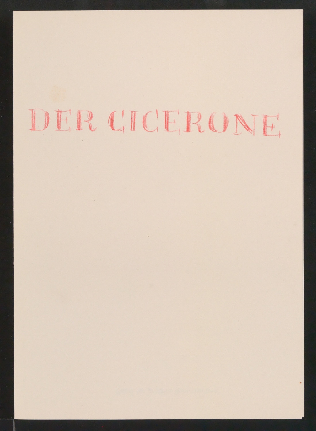 Vielleicht-Seiten [mit Beispielen von Gebrauchsgrafik für Typographische Gestaltung] — Blatt 1