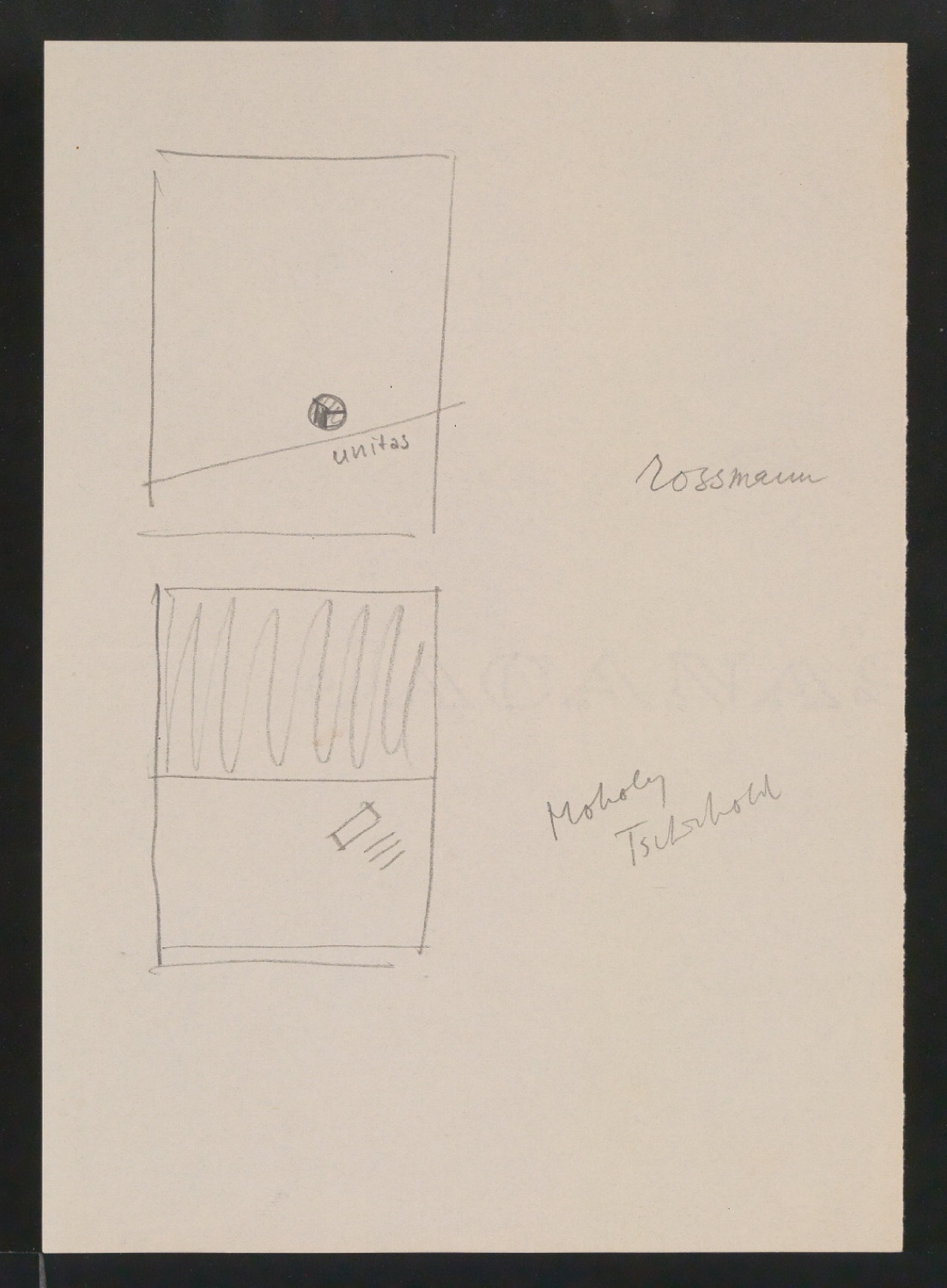 Vielleicht-Seiten [mit Beispielen von Gebrauchsgrafik für Typographische Gestaltung] — Blatt 18