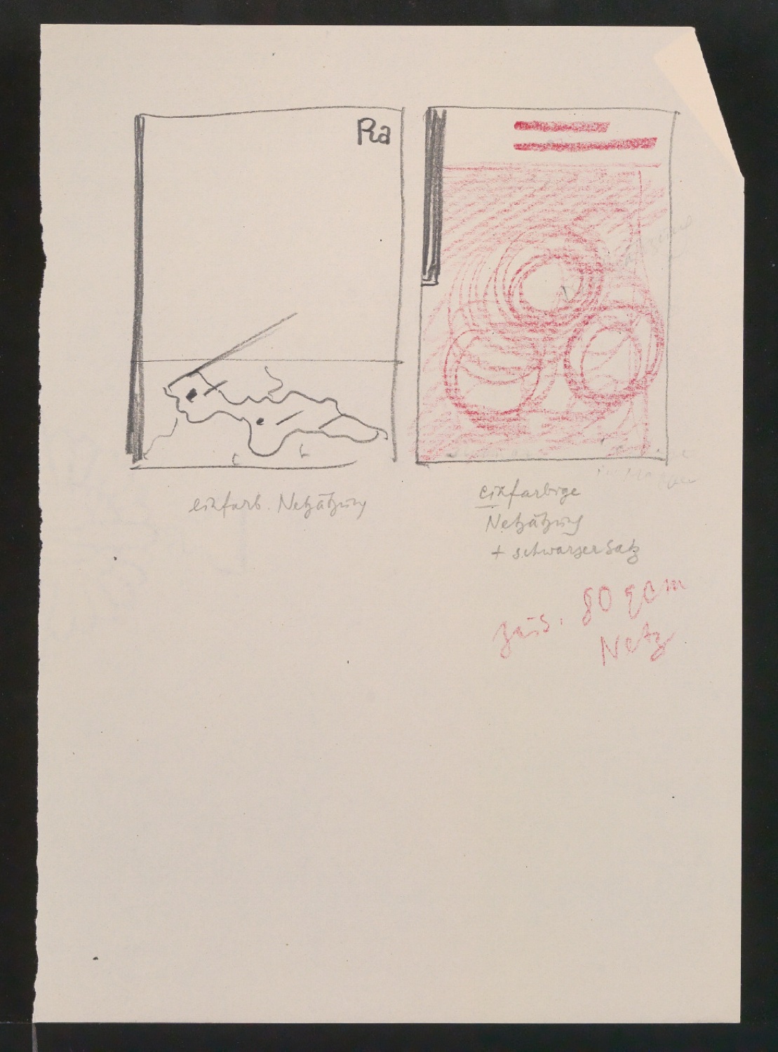 Vielleicht-Seiten [mit Beispielen von Gebrauchsgrafik für Typographische Gestaltung] — Blatt 28