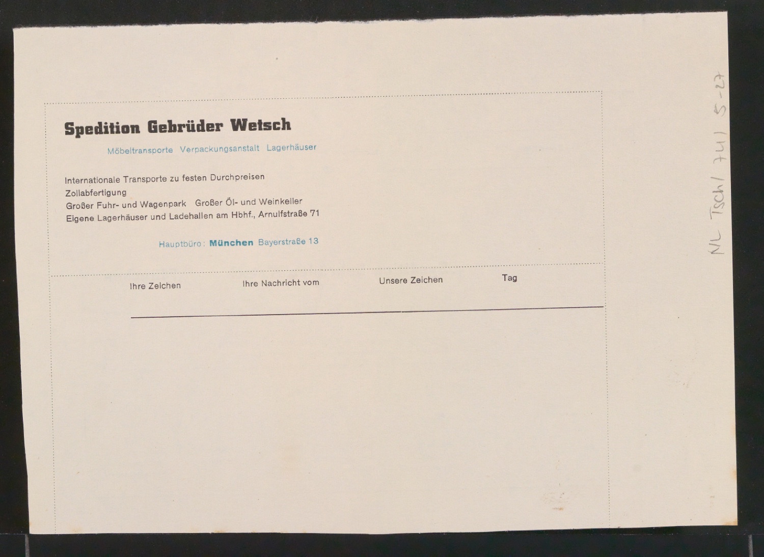Vielleicht-Seiten [mit Beispielen von Gebrauchsgrafik für Typographische Gestaltung] — Blatt 39