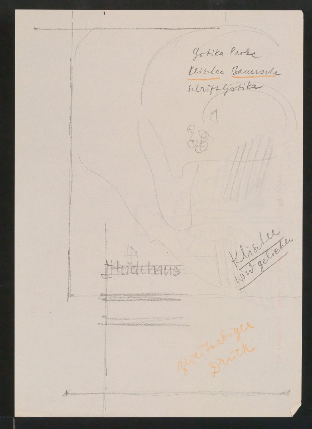 Vielleicht-Seiten [mit Beispielen von Gebrauchsgrafik für Typographische Gestaltung] — Blatt 44