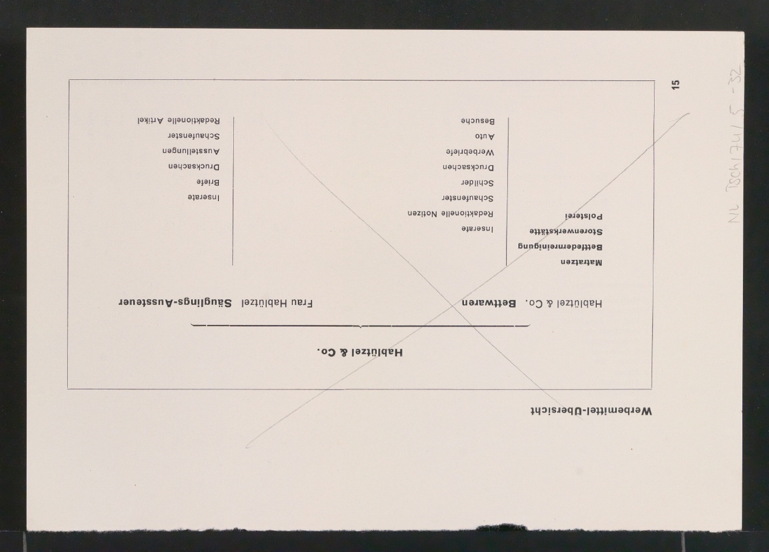 Vielleicht-Seiten [mit Beispielen von Gebrauchsgrafik für Typographische Gestaltung] — Blatt 49