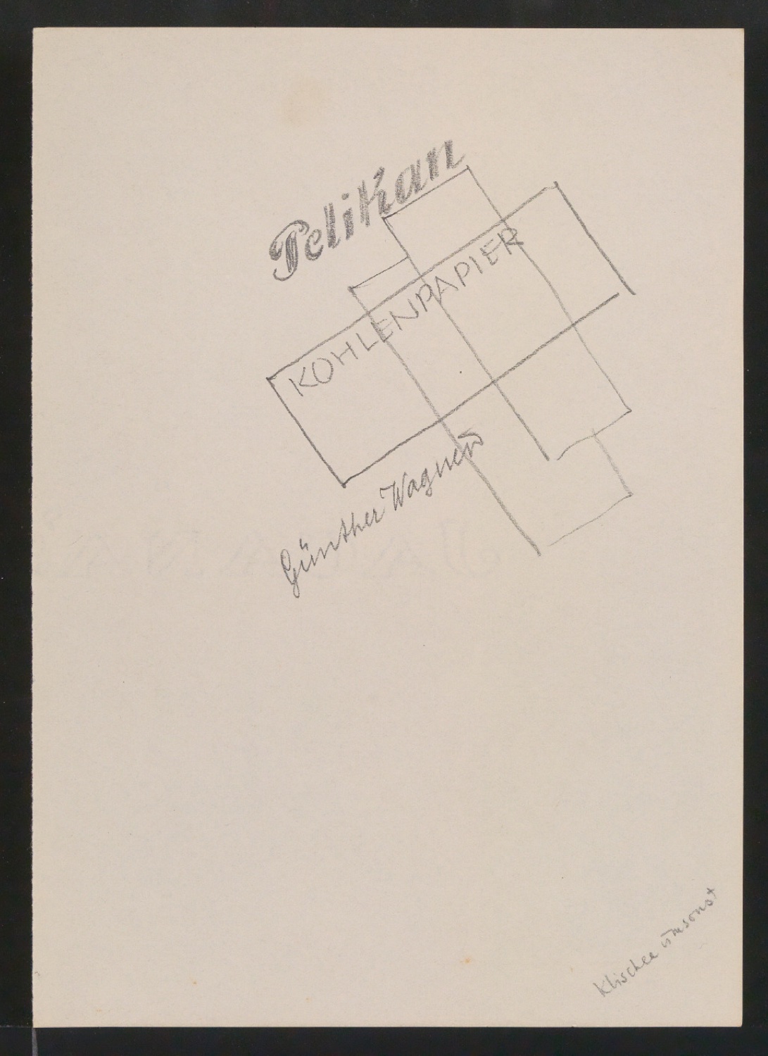 Vielleicht-Seiten [mit Beispielen von Gebrauchsgrafik für Typographische Gestaltung] — Blatt 50