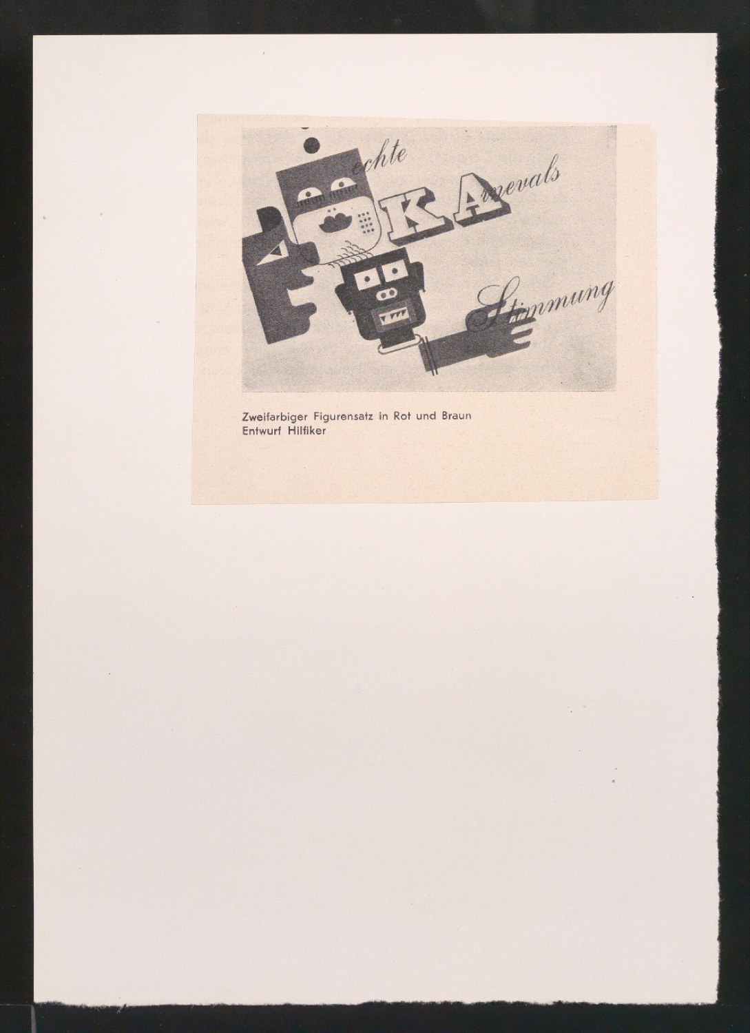 Vielleicht-Seiten [mit Beispielen von Gebrauchsgrafik für Typographische Gestaltung] — Blatt 56