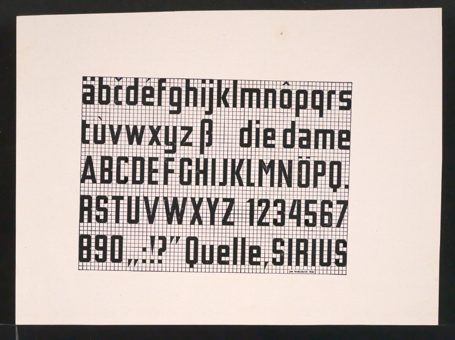 Blattsammlung eigener Gebrauchsgrafik für Illustrationen für Typographische Gestaltung — Blatt 17