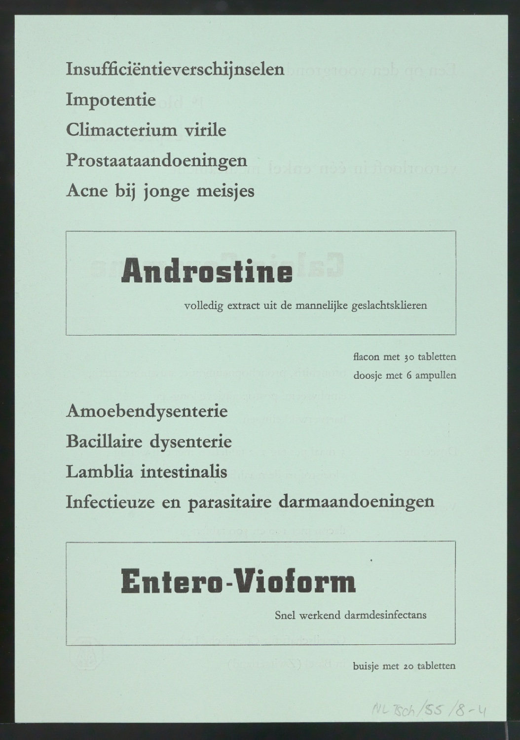 Probedrucke und Korrekturfahnen von Handzetteln für die Ciba — Blatt 8