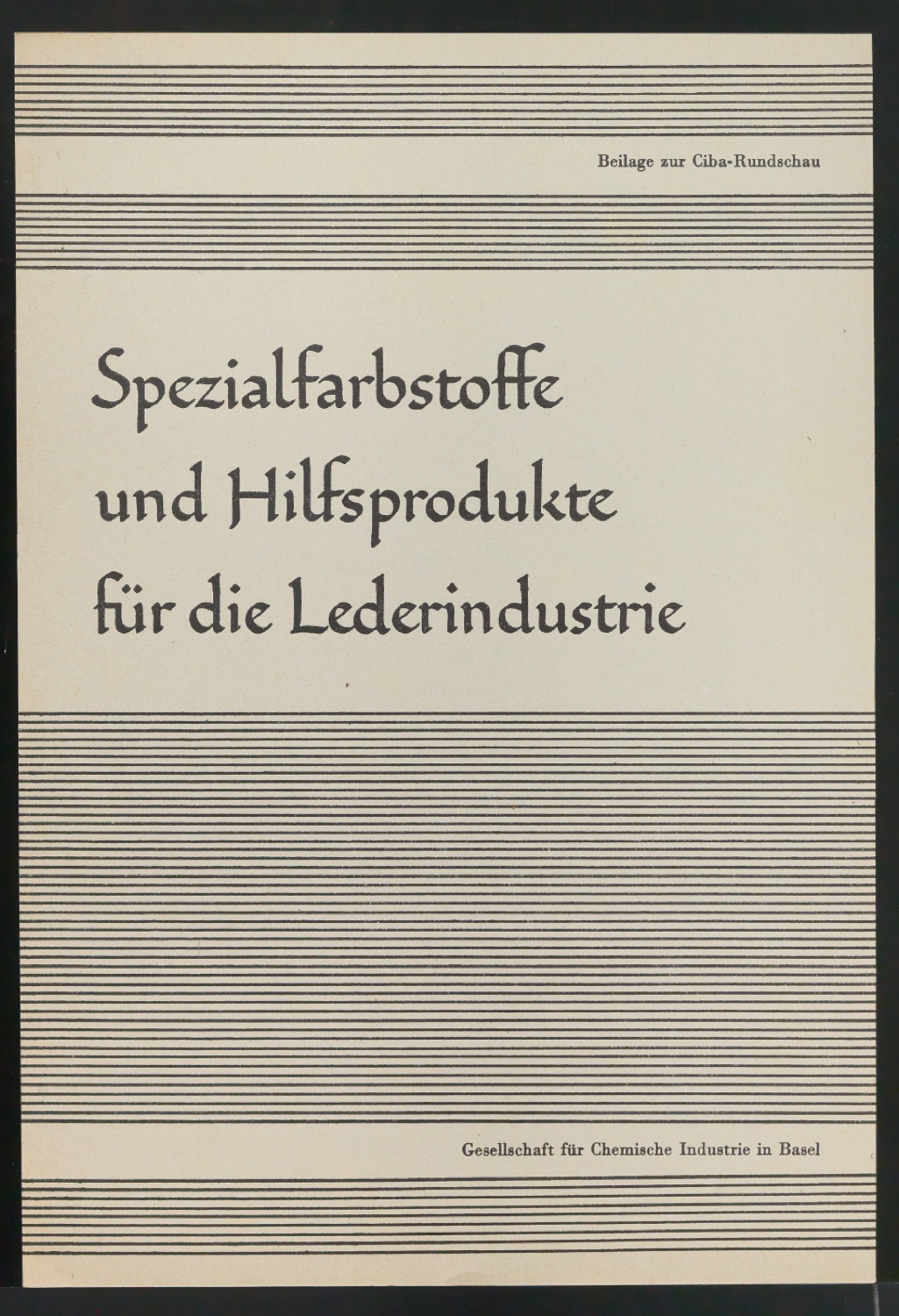 Probedrucke und Korrekturfahnen von Handzetteln für die Ciba — Blatt 16