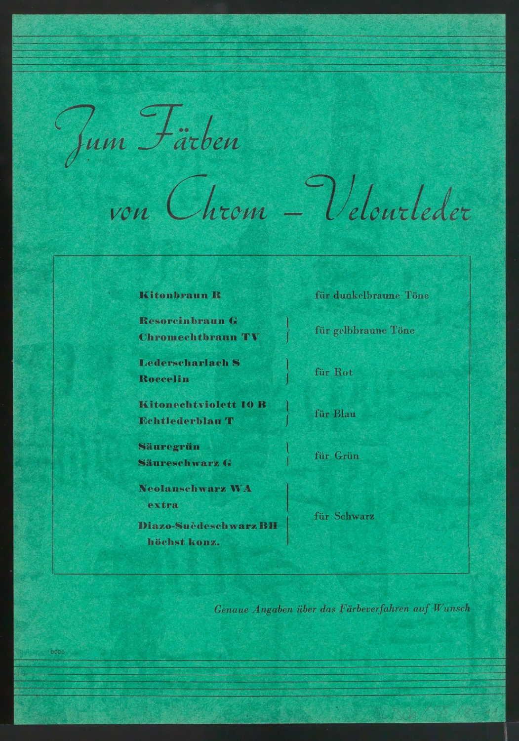 Probedrucke und Korrekturfahnen von Handzetteln für die Ciba — Blatt 21