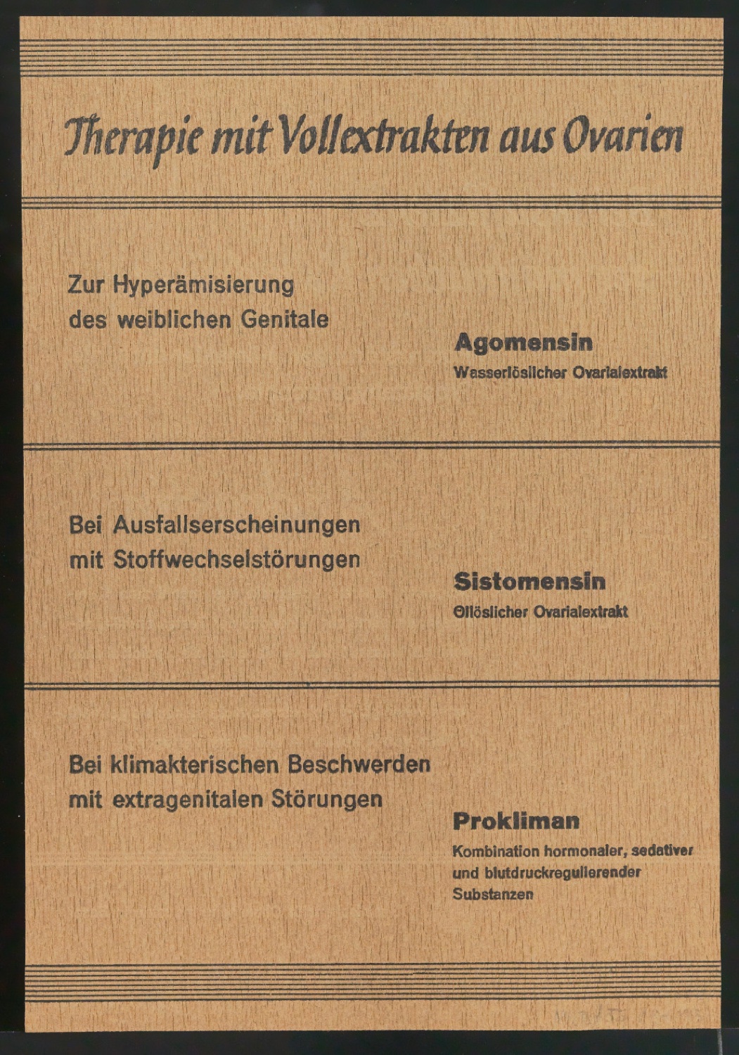 Probedrucke und Korrekturfahnen von Handzetteln für die Ciba — Blatt 25