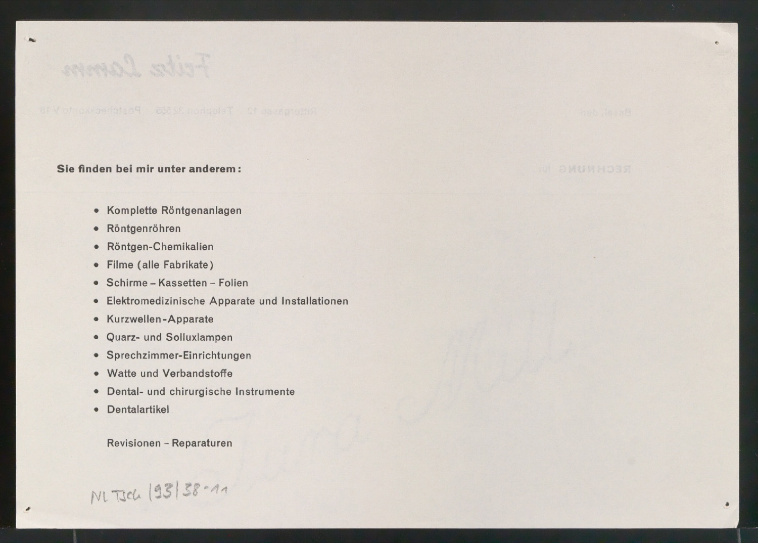 Konvolut Briefbögen und Briefumschläge für verschiedene Auftraggeber — Blatt 10