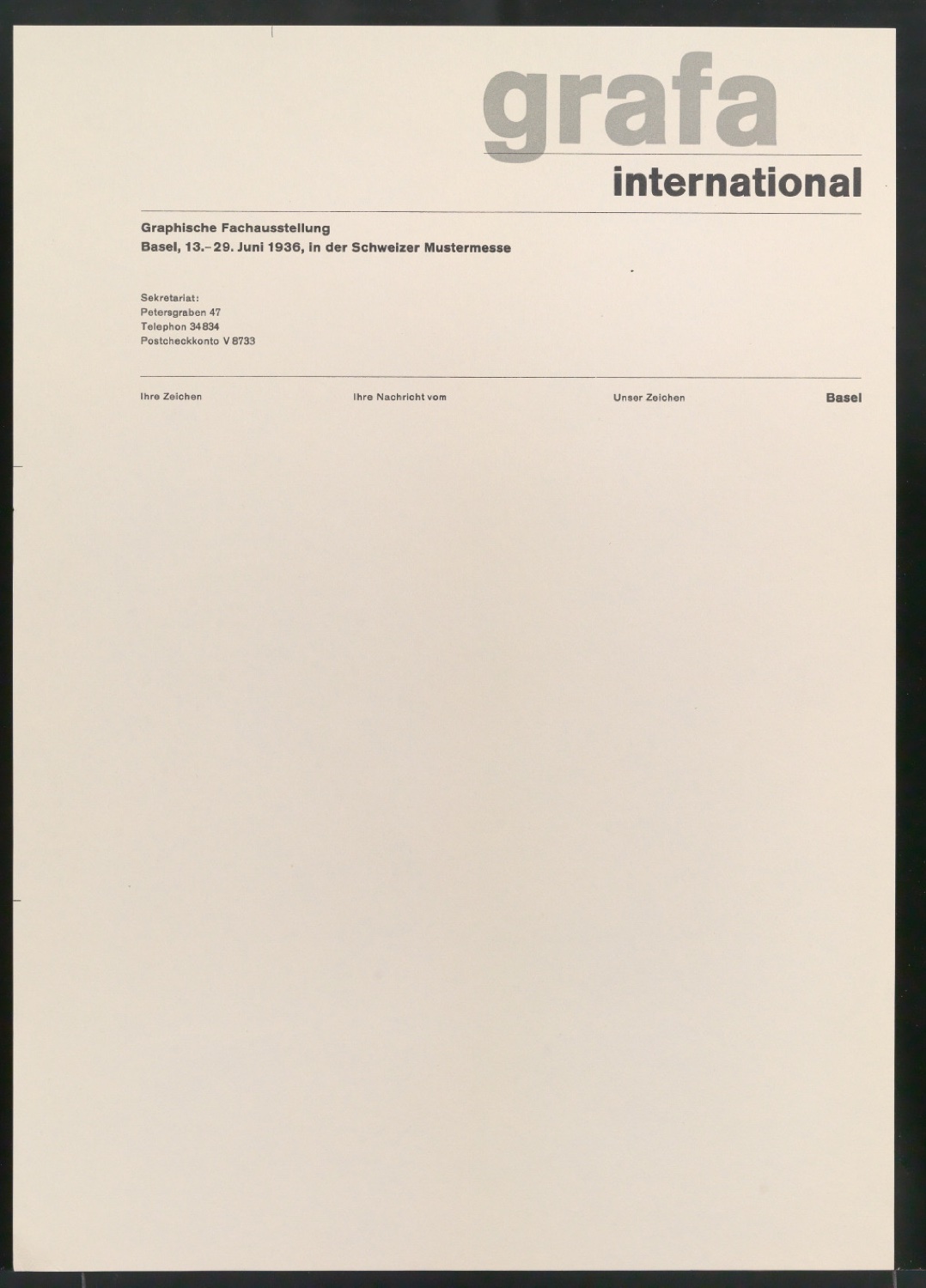 Konvolut Briefbögen und Briefumschläge für verschiedene Auftraggeber — Blatt 31