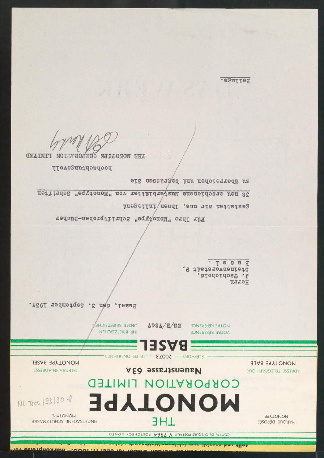 Entwurfszeichnungen von Titelblättern für Benno Schwabe & Co und Entwurfszeichnung für Plakat Kunstmuseum Bern — Blatt 16