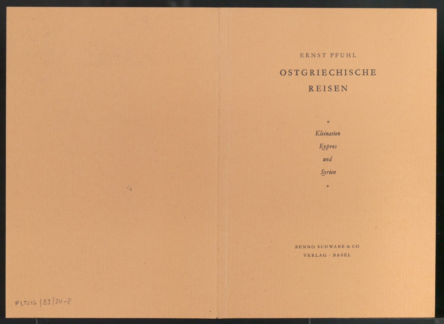 Probedrucke von Schutzumschlägen für Benno Schwabe & Co — Blatt 3
