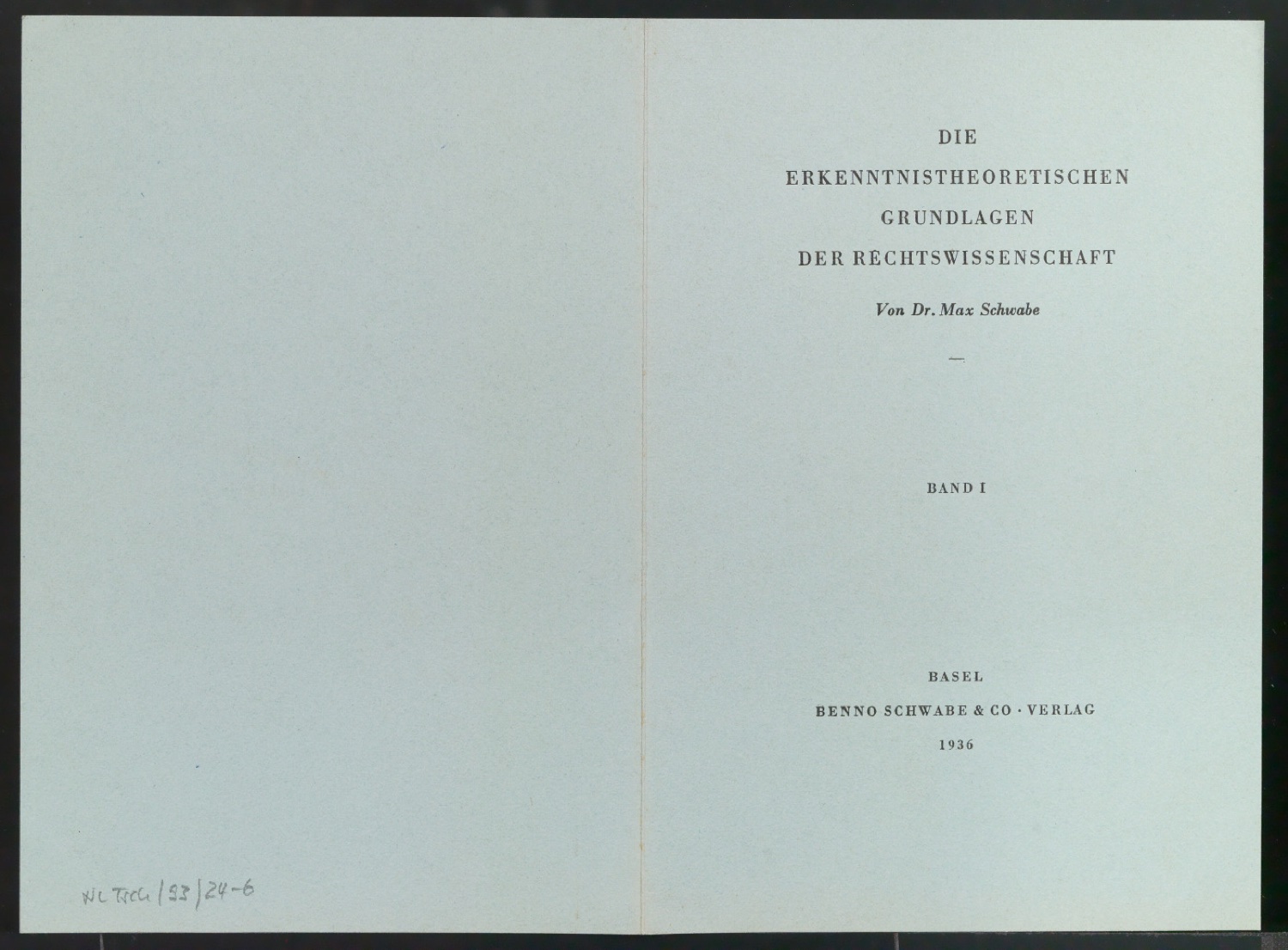 Probedrucke von Schutzumschlägen für Benno Schwabe & Co — Blatt 11