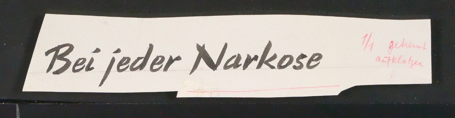 Konvolut Probedrucke und Entwürfe von Schriftzügen — Blatt 1