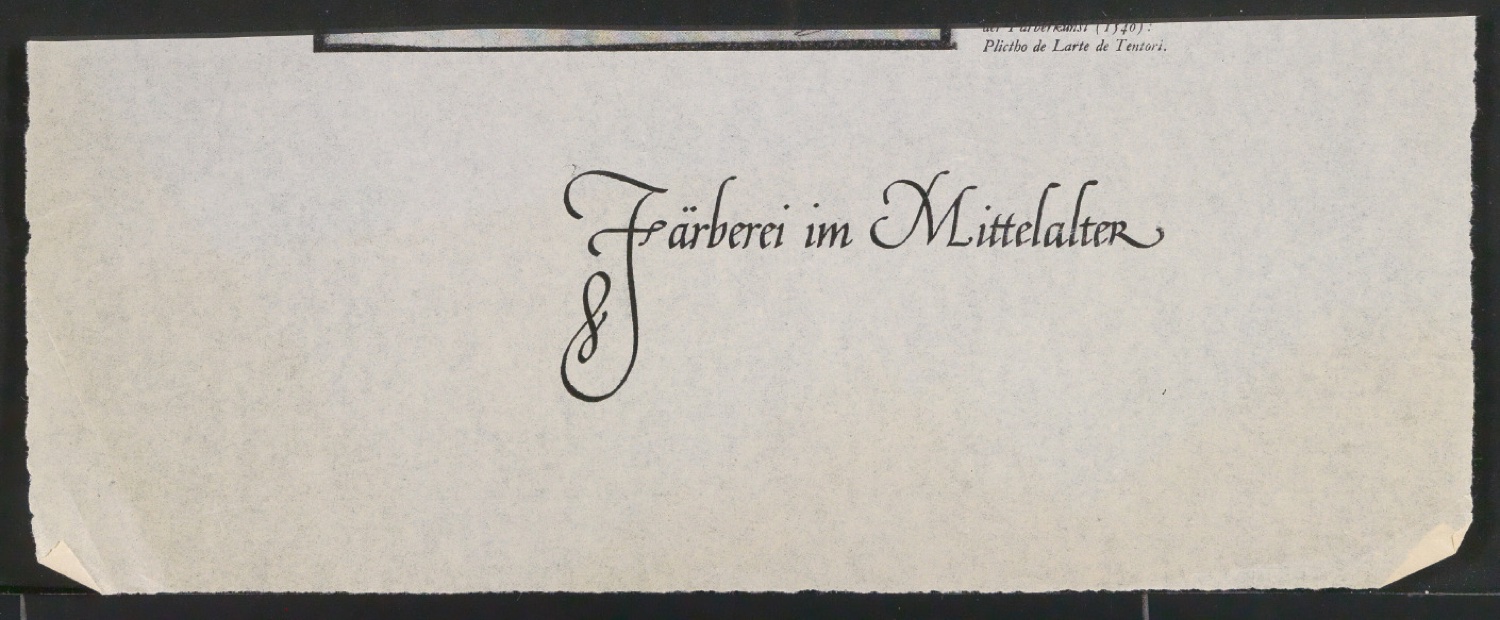 Konvolut Probedrucke und Entwürfe von Schriftzügen — Blatt 11