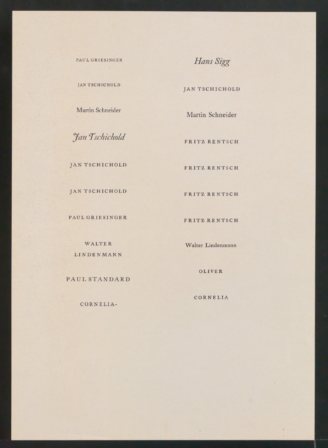 Konvolut Probedrucke und Satzvorlage für Exlibris — Blatt 3