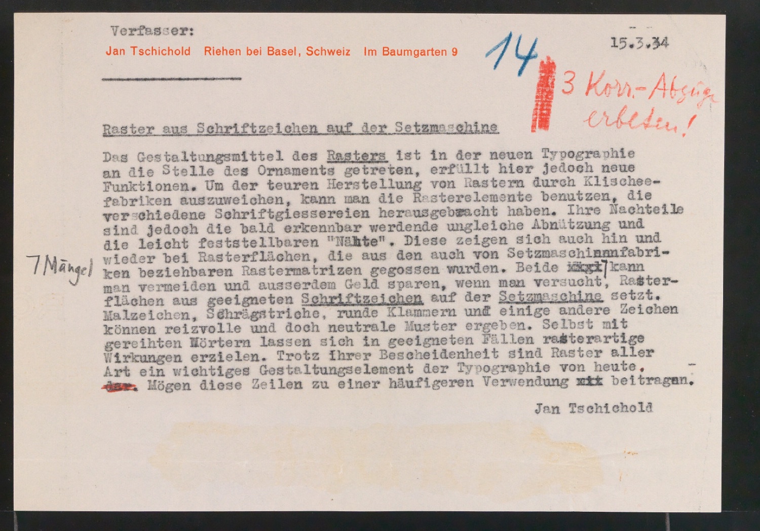 Blattsammlung eigener Notizen und Gebrauchsgrafik für Illustrationen für Typographische Gestaltung — Blatt 13
