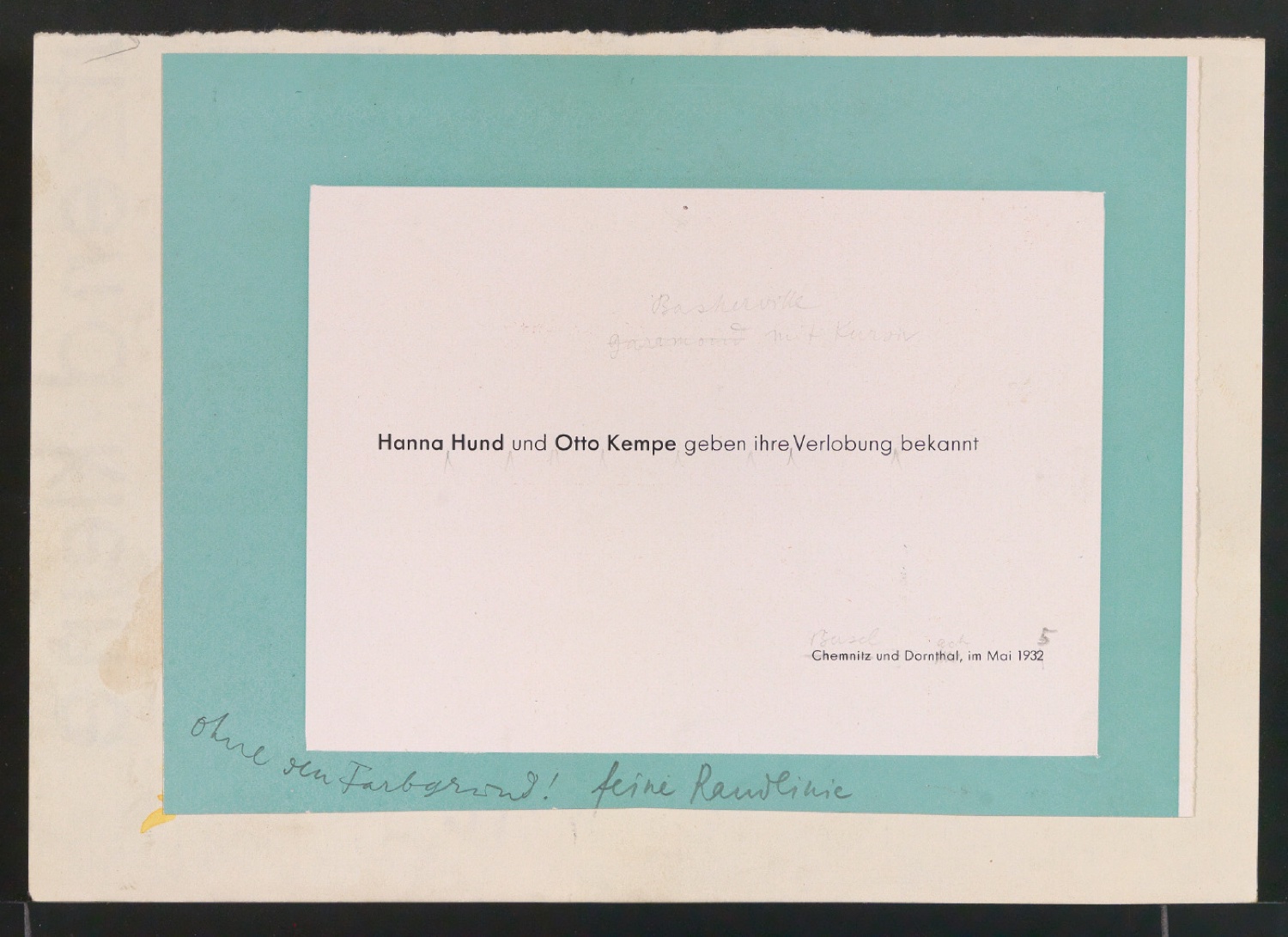 Blattsammlung eigener Notizen und Gebrauchsgrafik für Illustrationen für Typographische Gestaltung — Blatt 27