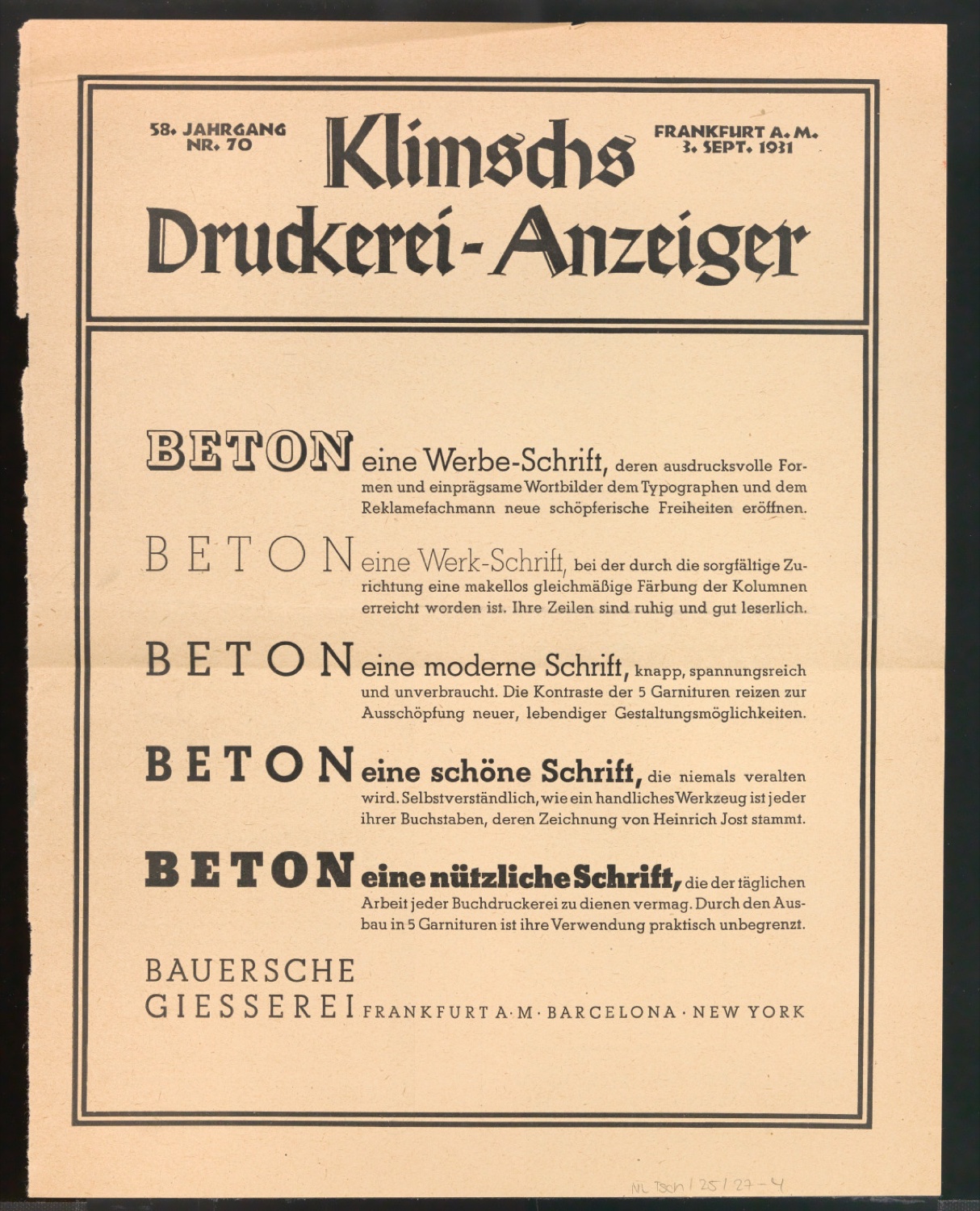 Arbeitsmaterial und Entwürfe für Typografische Entwurfstechnik — Blatt 11