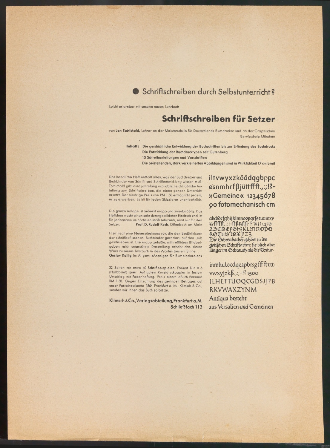 Arbeitsmaterial und Entwürfe für Typografische Entwurfstechnik — Blatt 12