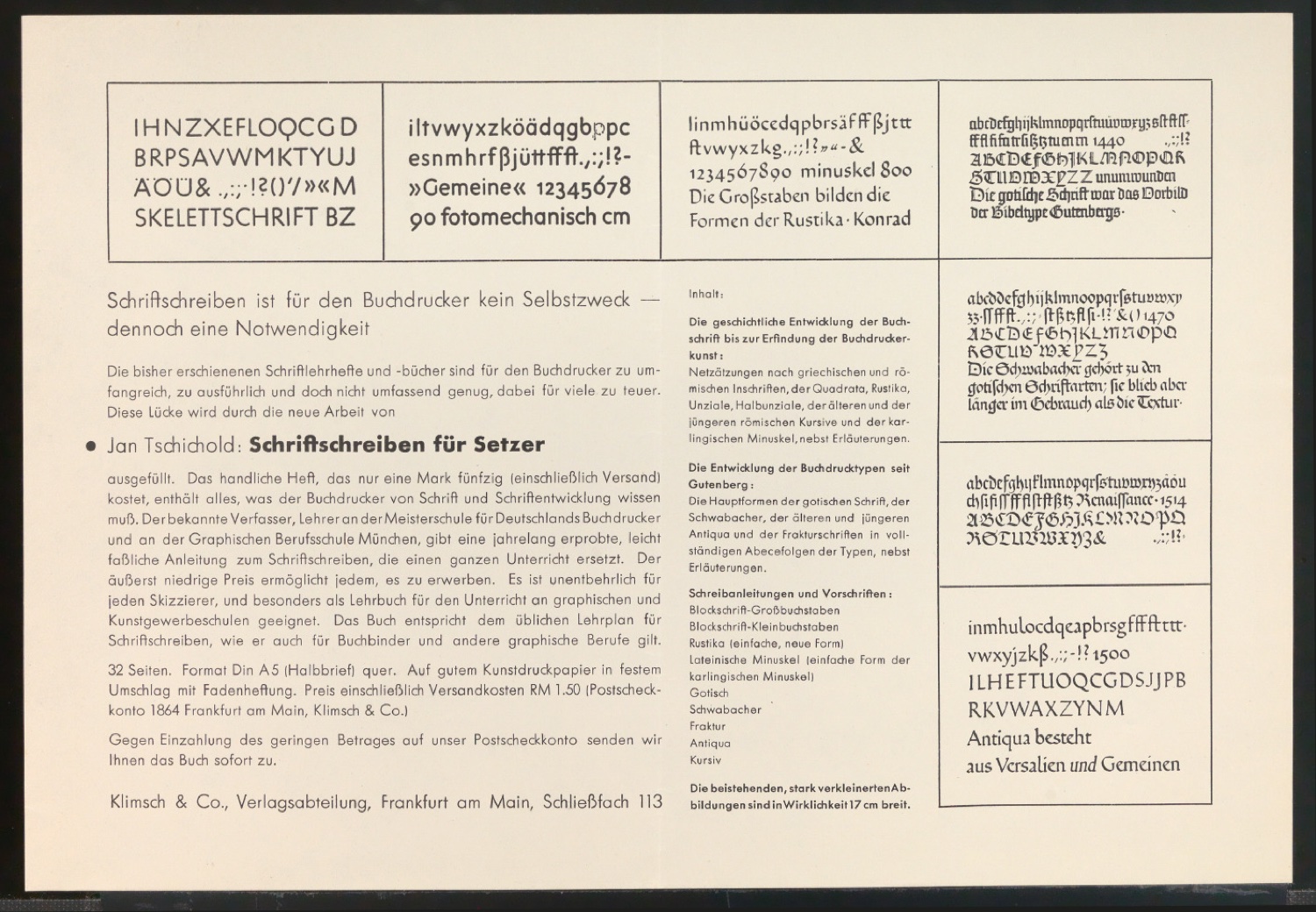 Arbeitsmaterial und Entwürfe für Typografische Entwurfstechnik — Blatt 16