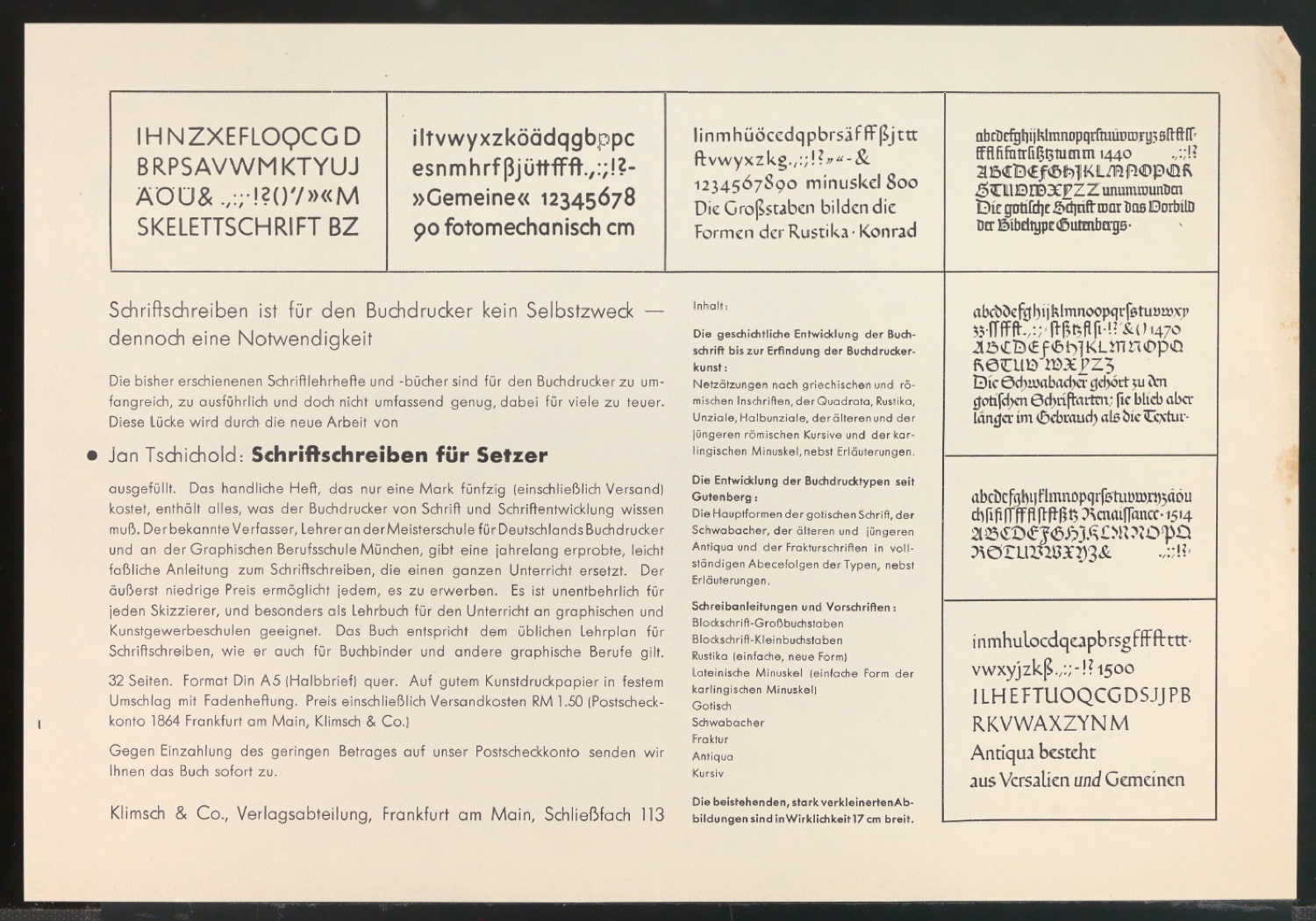 Arbeitsmaterial und Entwürfe für Typografische Entwurfstechnik — Blatt 18