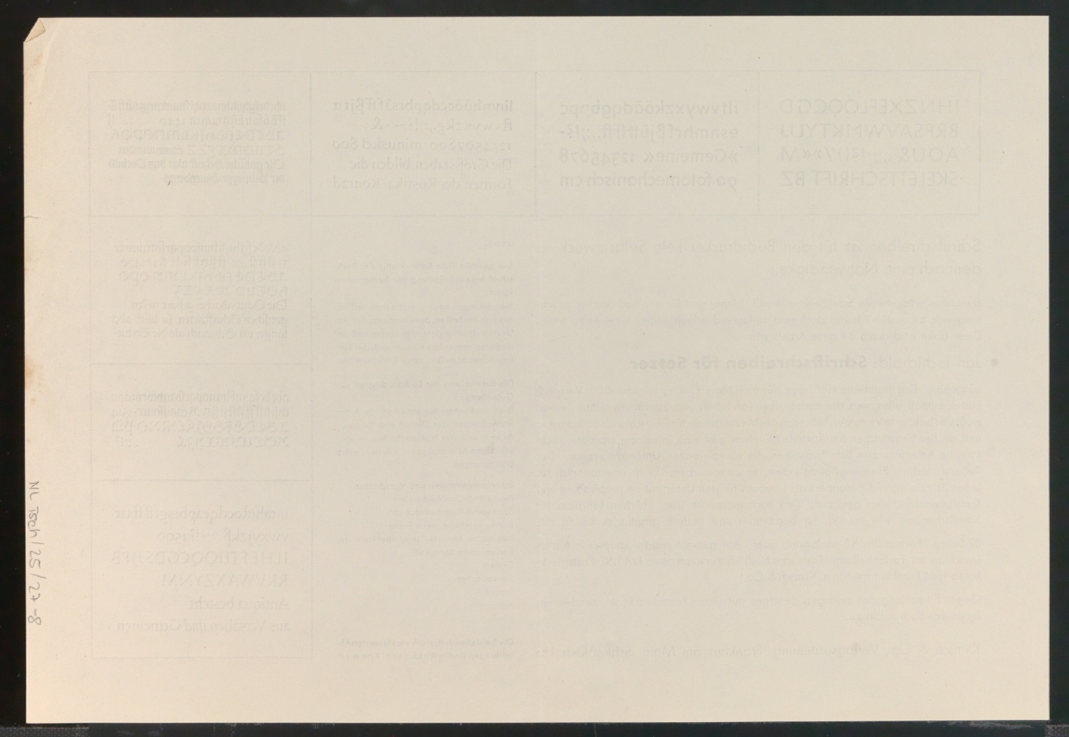 Arbeitsmaterial und Entwürfe für Typografische Entwurfstechnik — Blatt 19