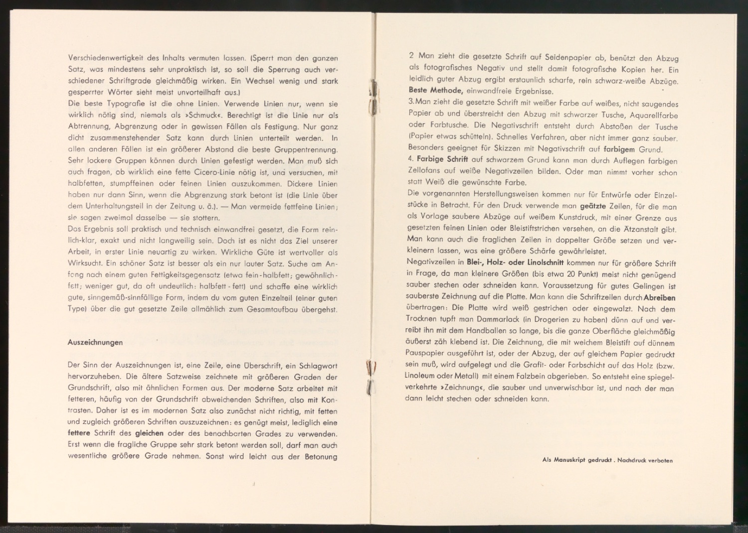 Arbeitsmaterial und Entwürfe für Typografische Entwurfstechnik — Blatt 22