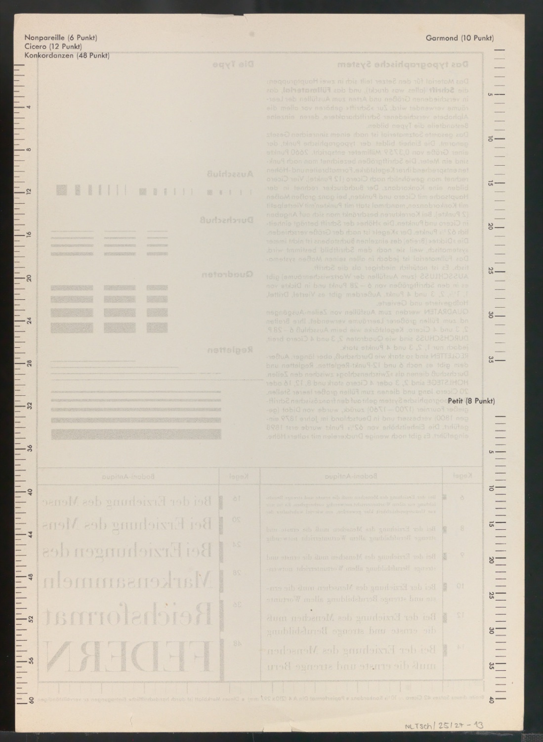 Arbeitsmaterial und Entwürfe für Typografische Entwurfstechnik — Blatt 33
