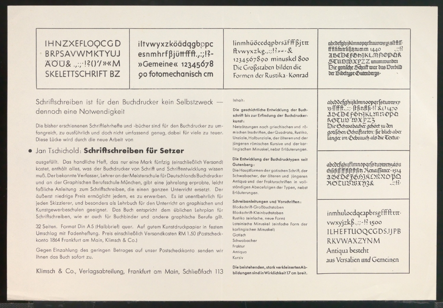 Arbeitsmaterial und Entwürfe für Typografische Entwurfstechnik — Blatt 34