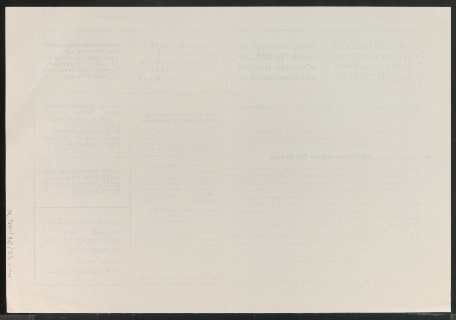 Arbeitsmaterial und Entwürfe für Typografische Entwurfstechnik — Blatt 35