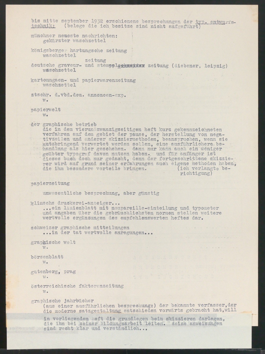 Arbeitsmaterial und Entwürfe für Typografische Entwurfstechnik — Blatt 59