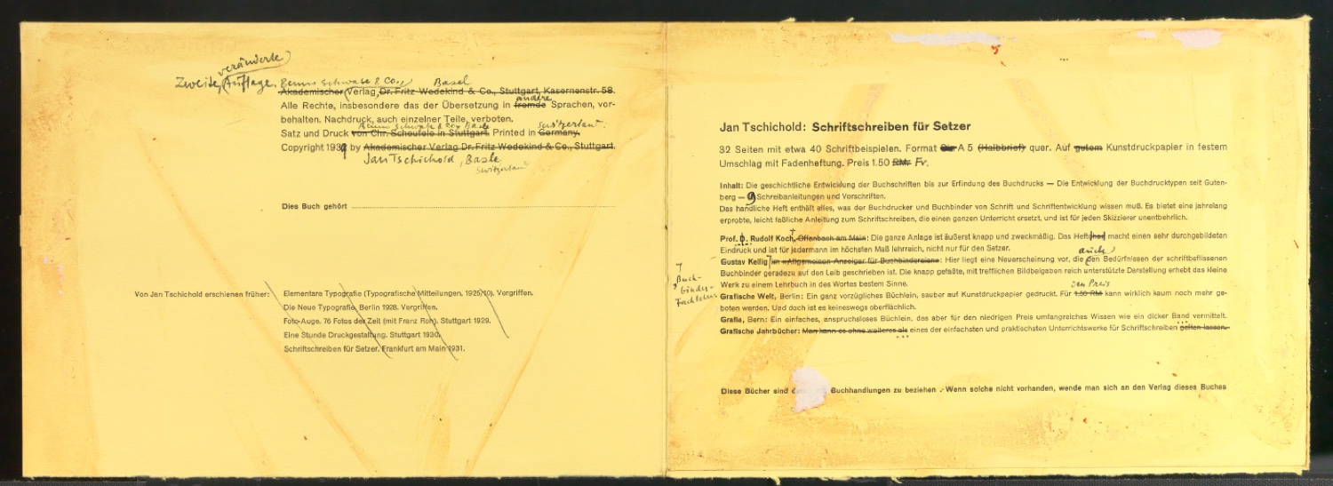 Arbeitsmaterial und Entwürfe für Typografische Entwurfstechnik — Blatt 66