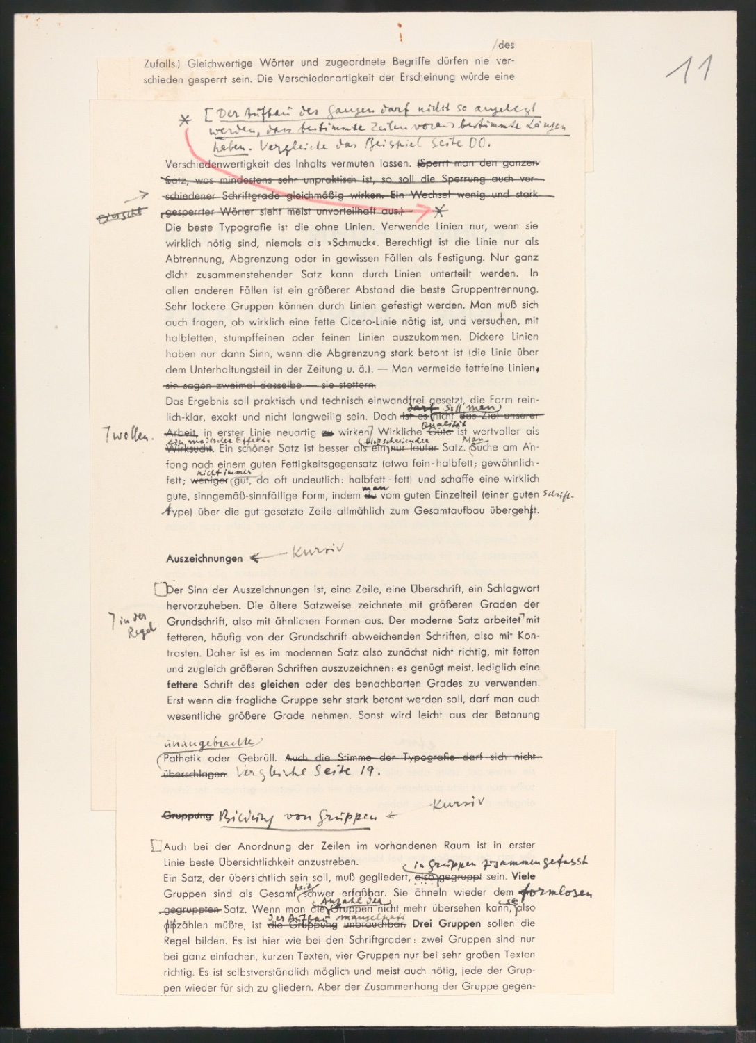 Arbeitsmaterial und Entwürfe für Typografische Entwurfstechnik — Blatt 84