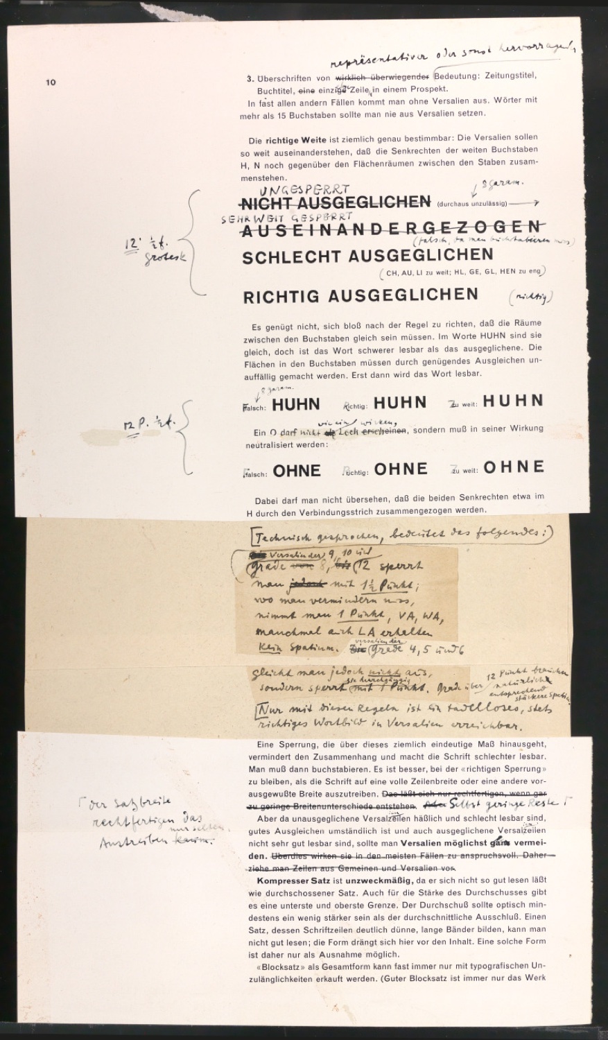 Arbeitsmaterial und Entwürfe für Typografische Entwurfstechnik — Blatt 86
