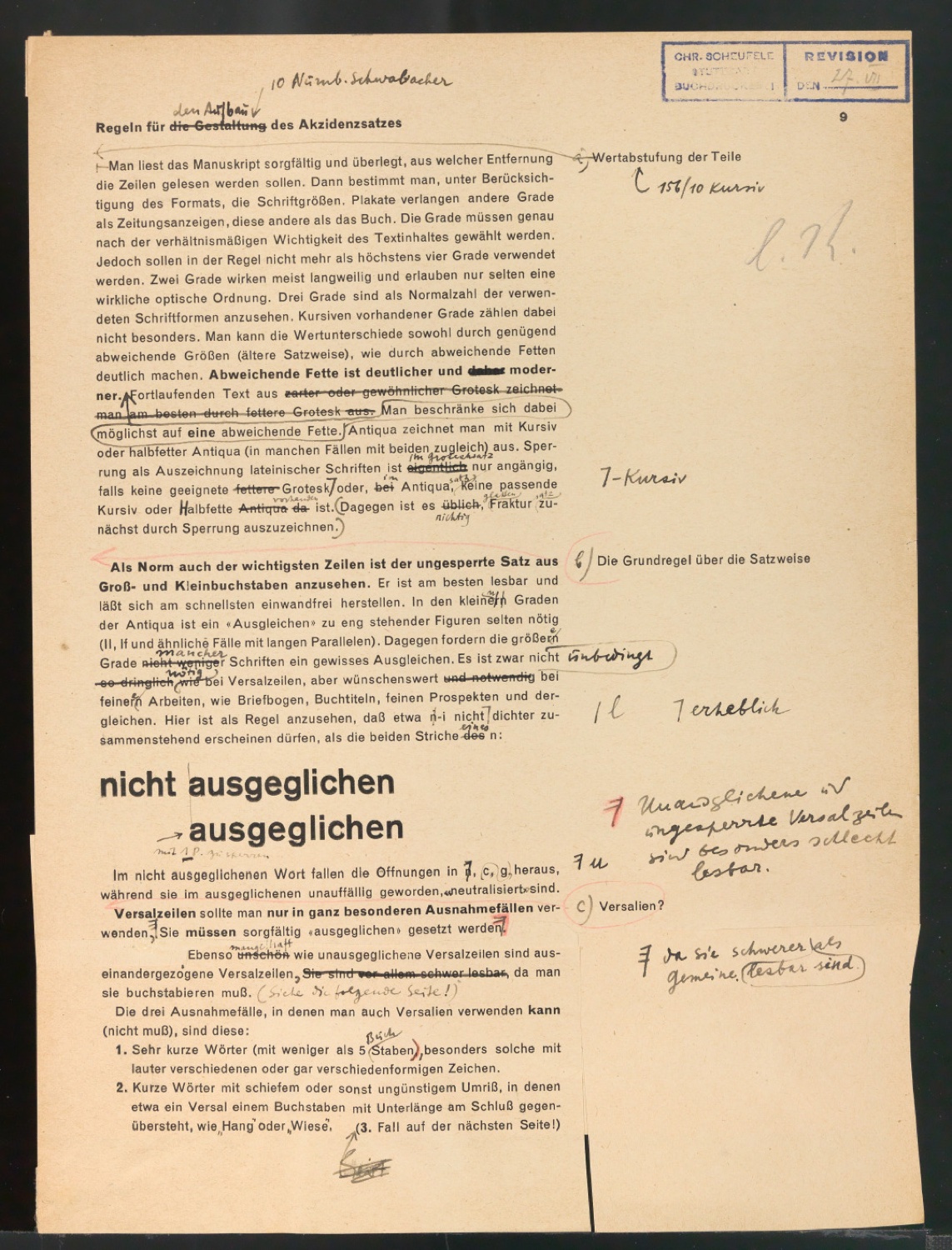 Arbeitsmaterial und Entwürfe für Typografische Entwurfstechnik — Blatt 88