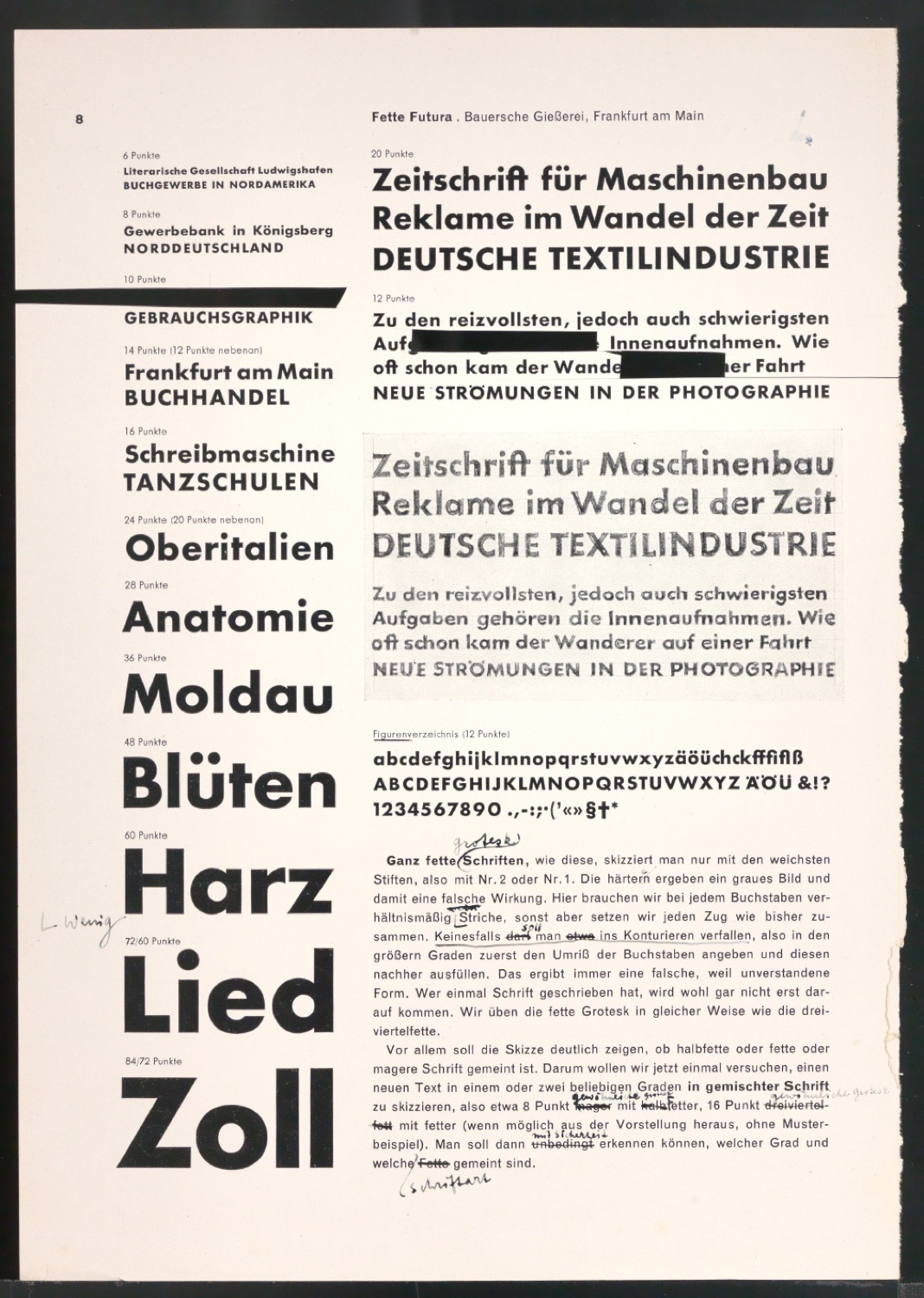 Arbeitsmaterial und Entwürfe für Typografische Entwurfstechnik — Blatt 90