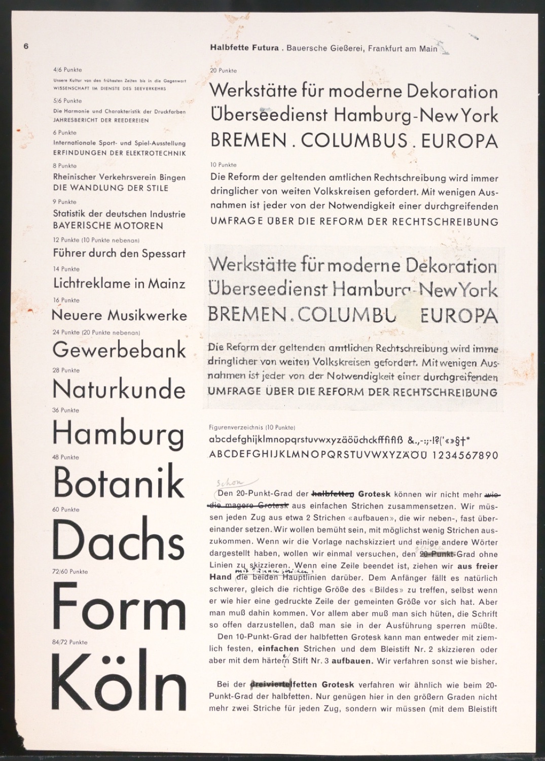 Arbeitsmaterial und Entwürfe für Typografische Entwurfstechnik — Blatt 94