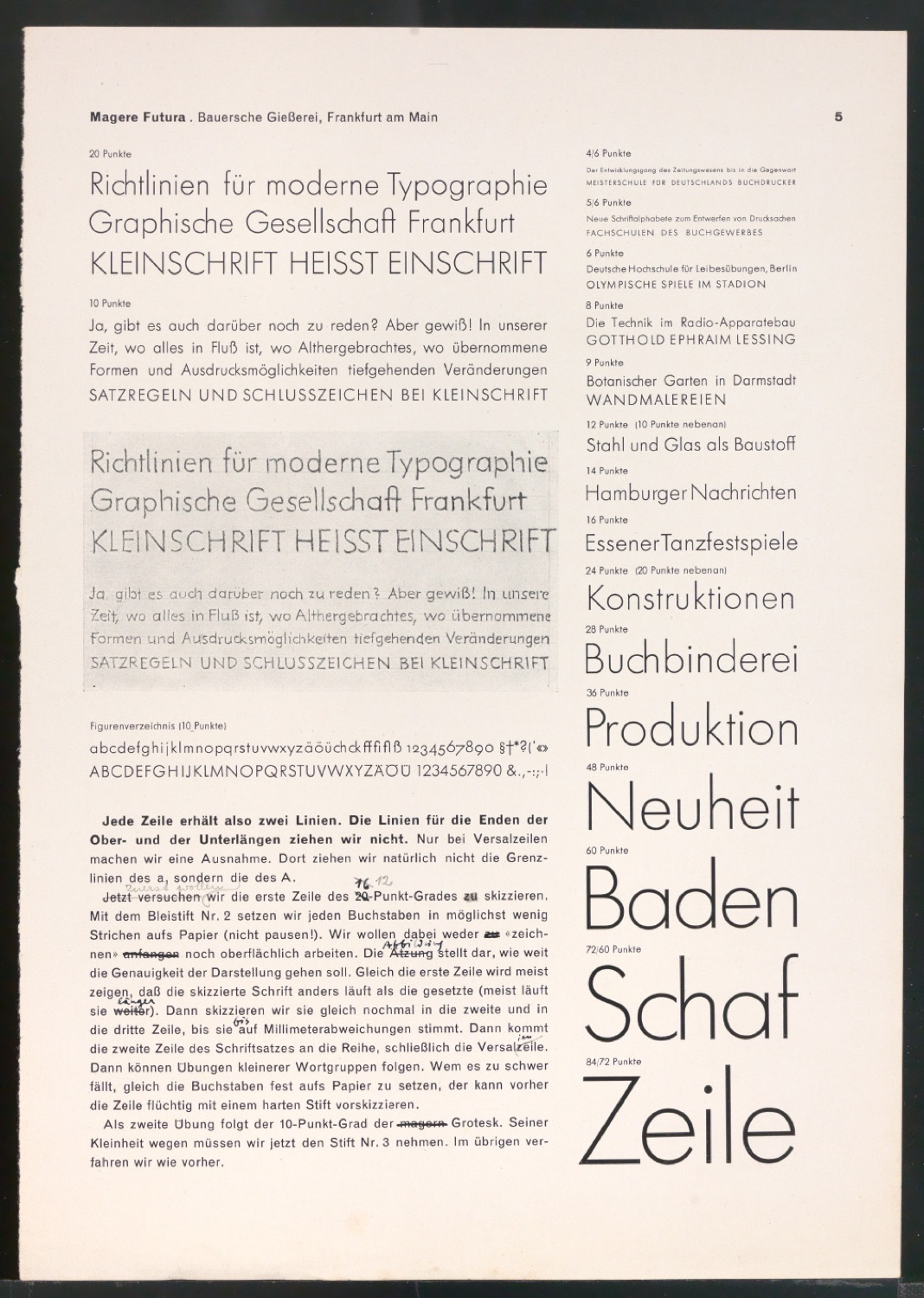 Arbeitsmaterial und Entwürfe für Typografische Entwurfstechnik — Blatt 96