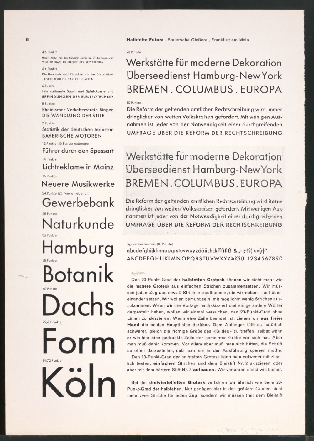 Arbeitsmaterial und Entwürfe für Typografische Entwurfstechnik — Blatt 97