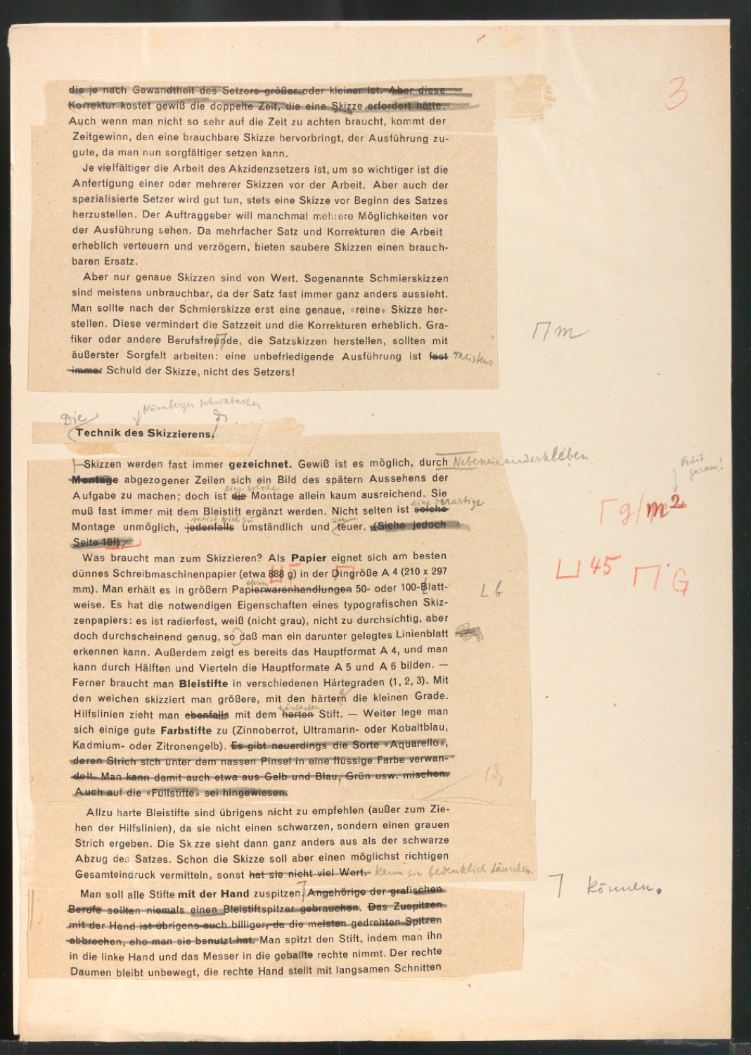 Arbeitsmaterial und Entwürfe für Typografische Entwurfstechnik — Blatt 100
