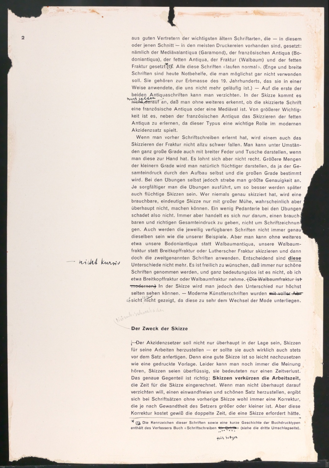 Arbeitsmaterial und Entwürfe für Typografische Entwurfstechnik — Blatt 102