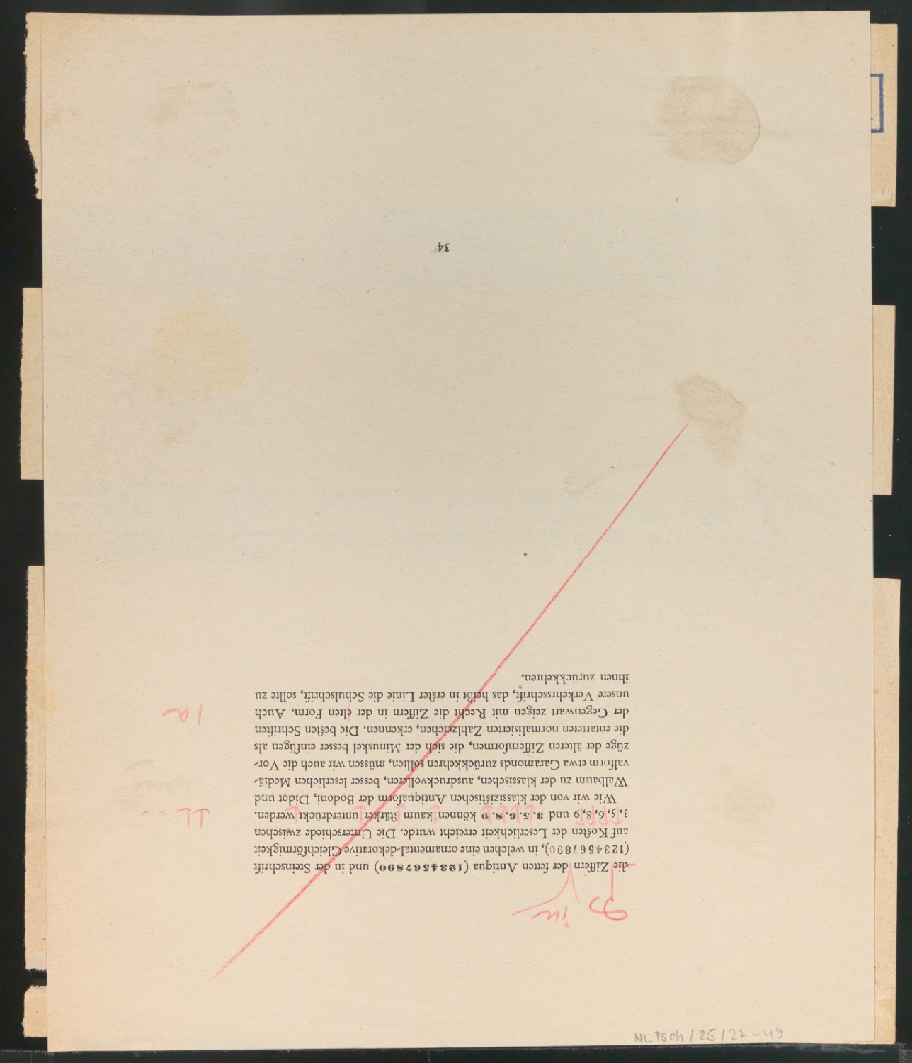 Arbeitsmaterial und Entwürfe für Typografische Entwurfstechnik — Blatt 107